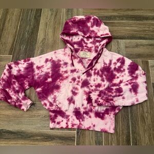Kimes Ranch Pink and Purple Tie-Dye Hoodie